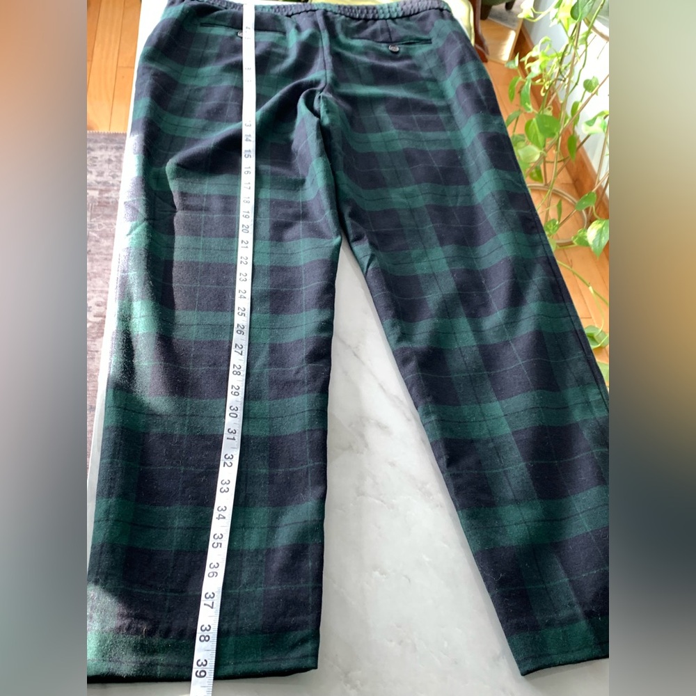 Talbots Lined Wool Blend Tartan Plaid Pants 12 - Picture 7 of 8